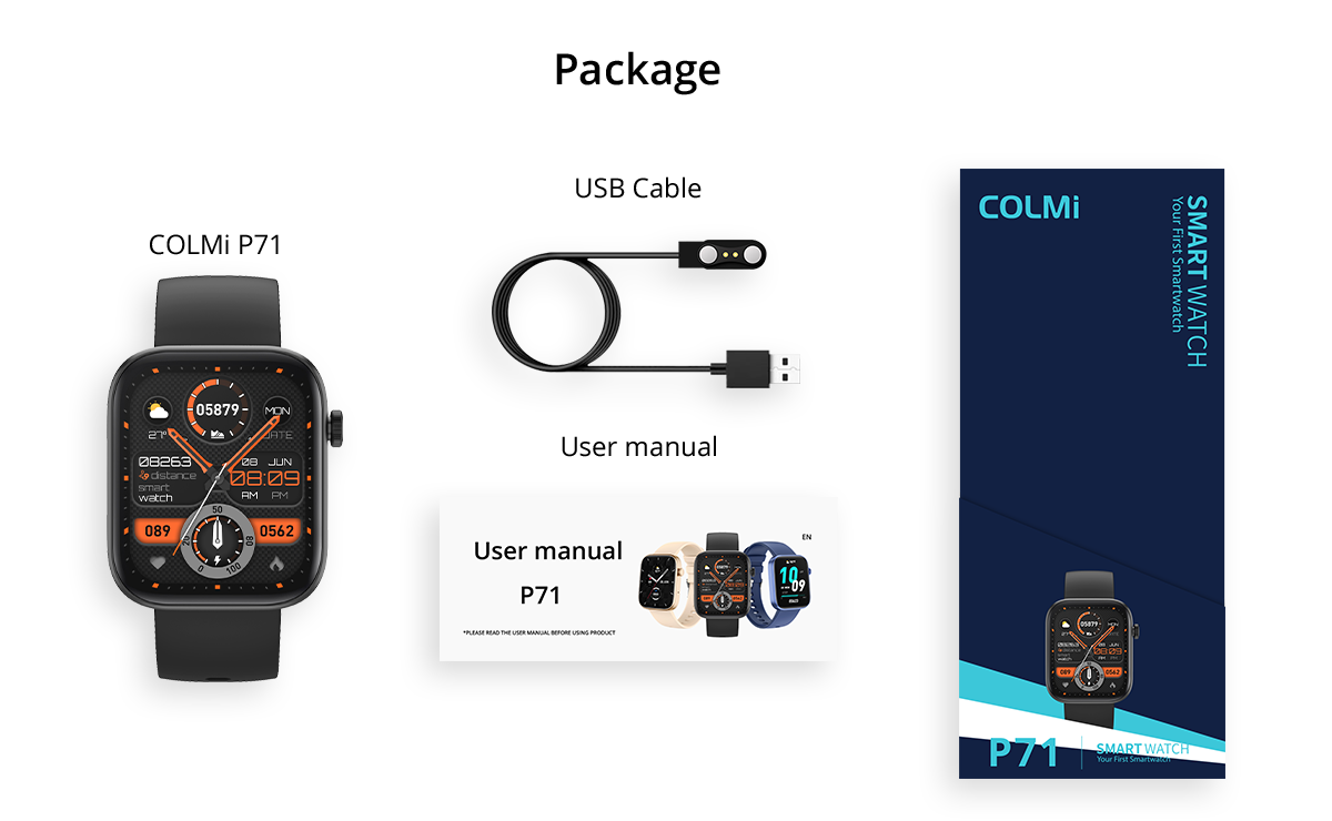 Smart Watch COLMi P71 Package Contents (21)
